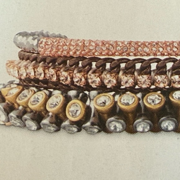 Stella & Dot Tribute Silver and Rose Gold Bracelet - Picture 2 of 4